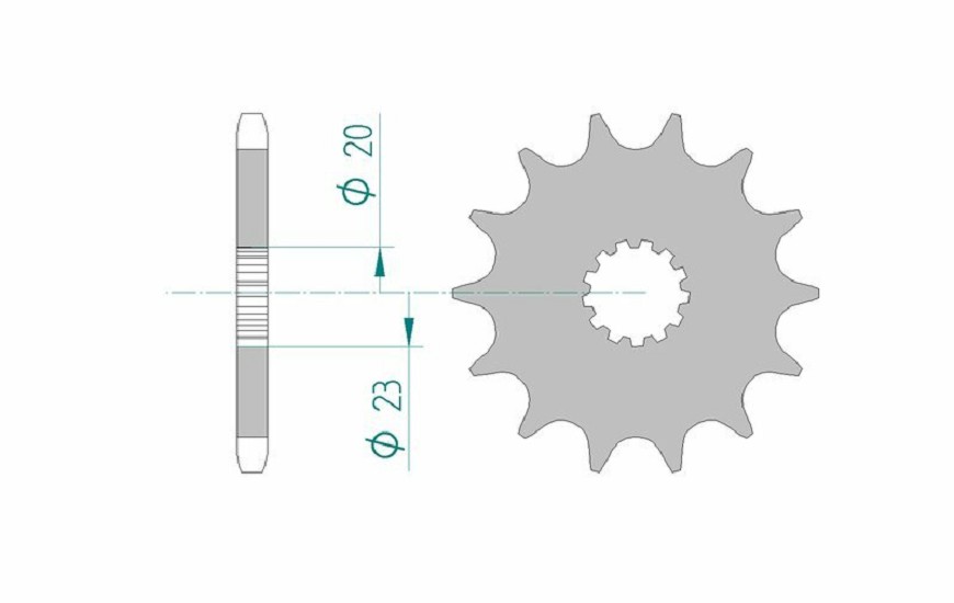 AFAM Standard Stahlritzel vorne 22404 - 525 AFAM Standard Stahlritzel vorne 22404 - 525