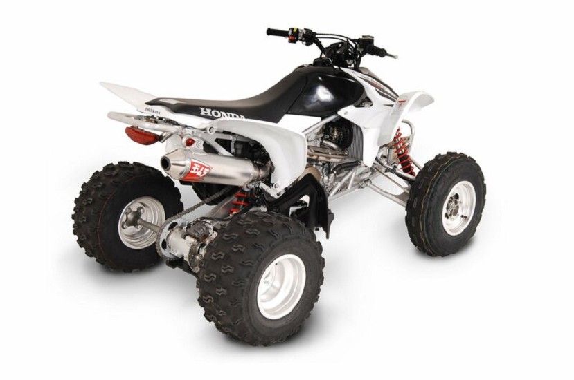 YOSHIMURA RS-2 Signature Series Vollauspuffanlage Edelstahl/Aluminium Schalldämpfer/Edelstahl Endkappe passend für Honda TRX450R/ER