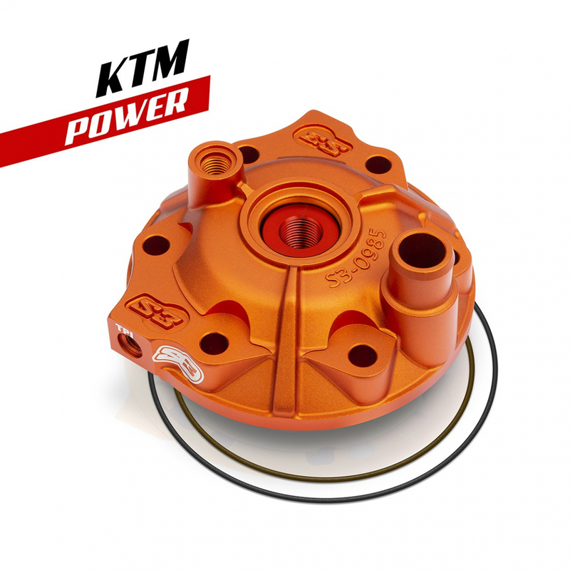 S3 Power Zylinderkopf & Einsatz-Kit Hohe-Verdichtung - Orange passend für KTM/Husqvarna