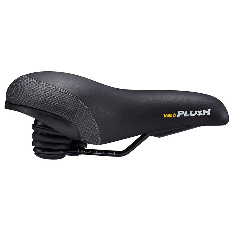 VELO Bicycle Saddle Cruiser comfort w/spring Black High density ArcTech