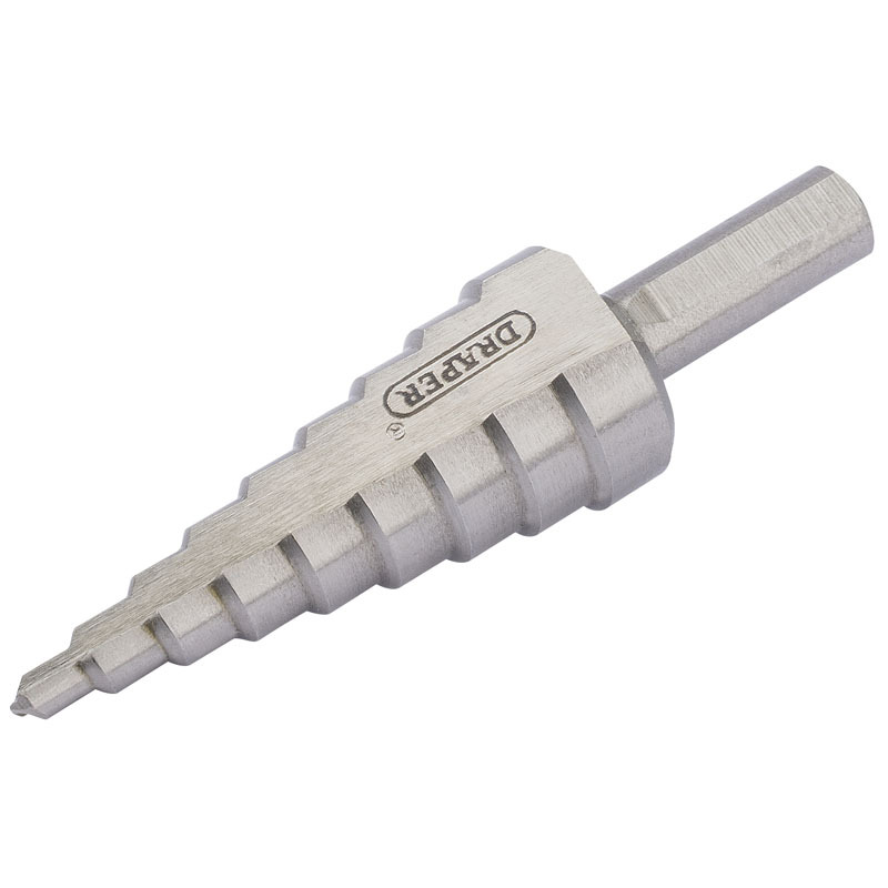 DRAPER Stufenbohrer 4 mm bis 20 mm - Stufung 2 mm DRAPER Stufenbohrer 4 mm bis 20 mm - Stufung 2 mm