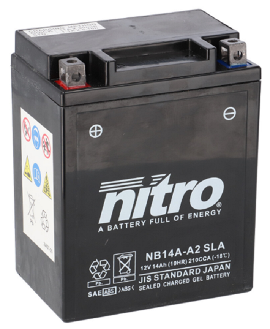 Batterie NITRO NB14A-A2 SLA (WC) Gel 12V/14Ah [134x89x176] CCA=210A