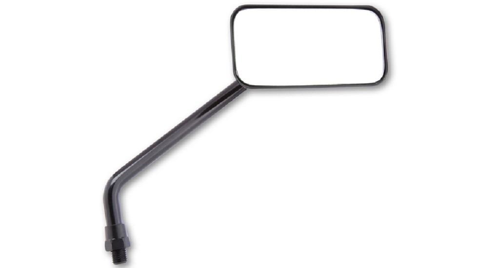 SHIN YO Chopperspiegel, lang, rechteckig, schwarz, rechts