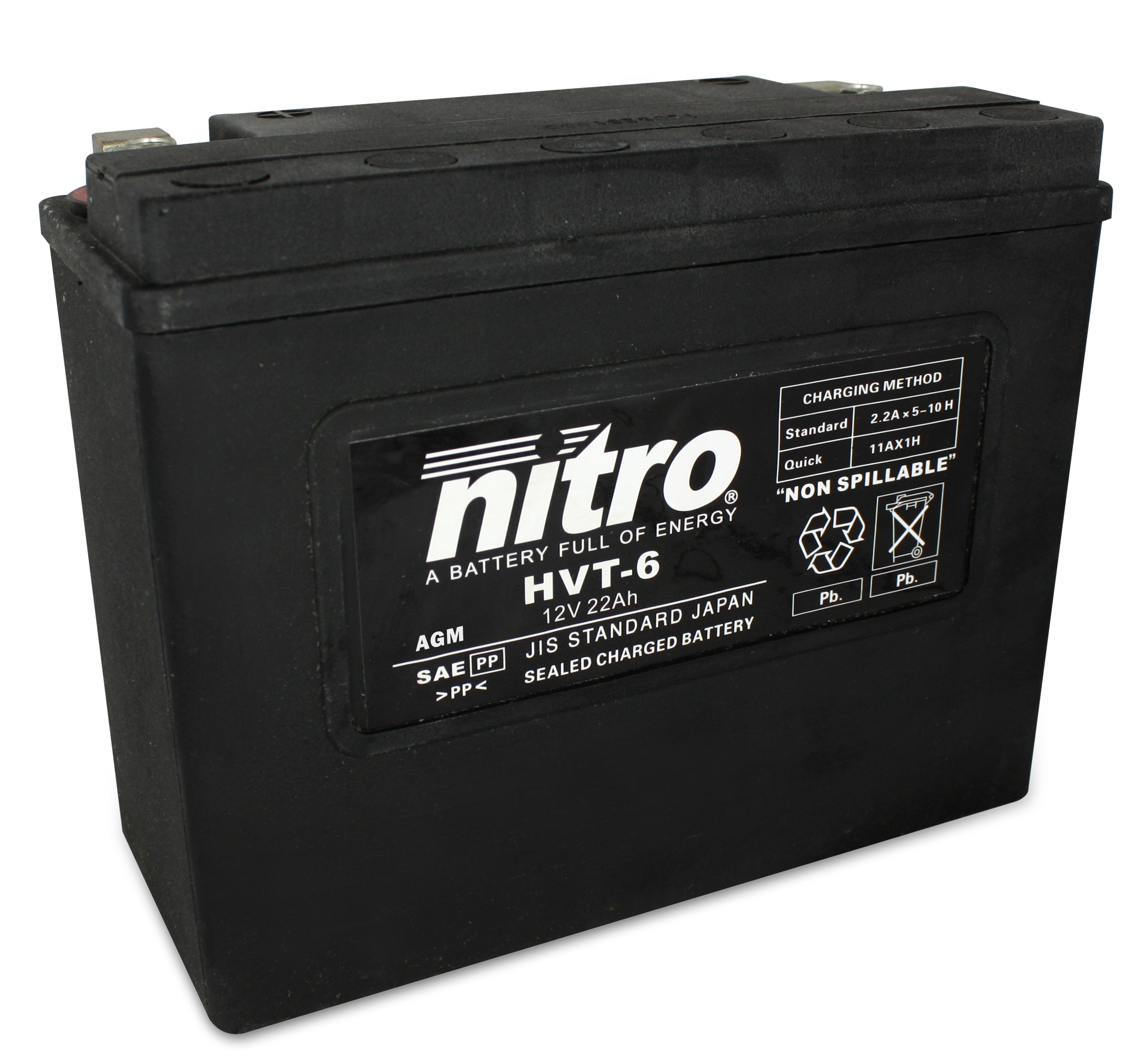 Batterie NITRO HVT 06 SLA (WC) Gel 12V/23Ah [203x88x162] CCA=360A