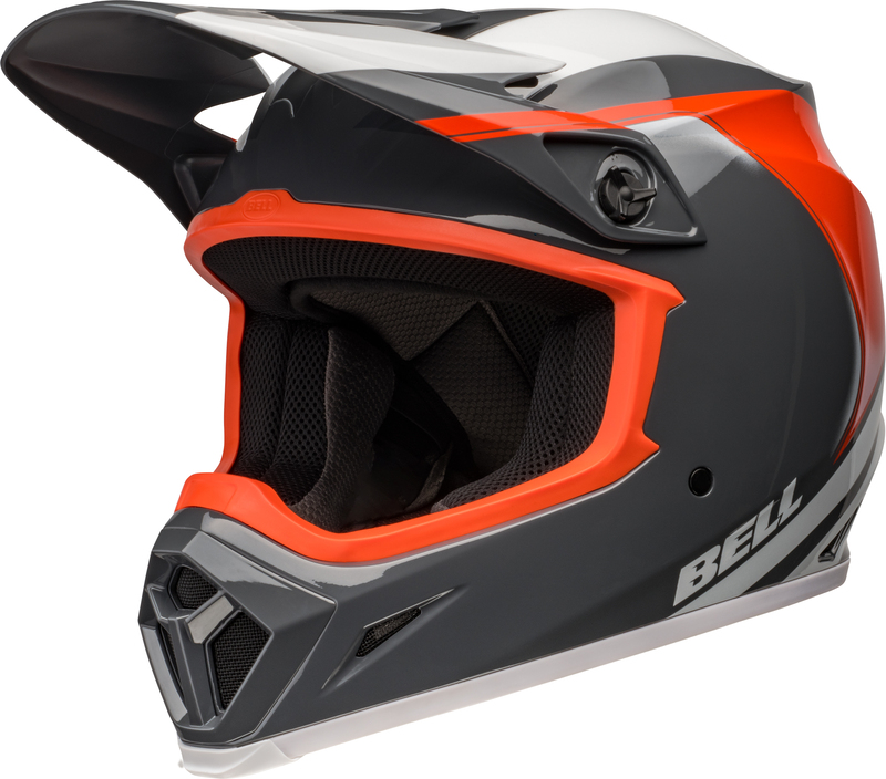 BELL MX-9 Mips Helm - Dart Gloss Charcoal/Orange