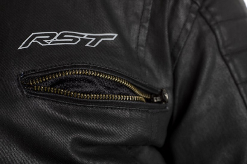 RST Brixton CE Textil-Jacke Schwarz Größe M