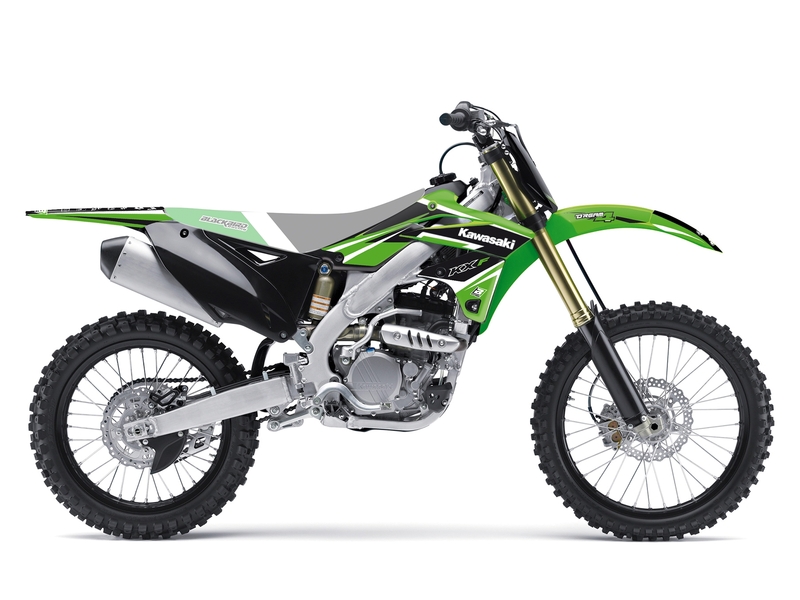 BLACKBIRD Dream Graphic 4 Deko-Kit passend für Kawasaki KX250F BLACKBIRD Dream Graphic 4 Deko-Kit passend für Kawasaki KX250F