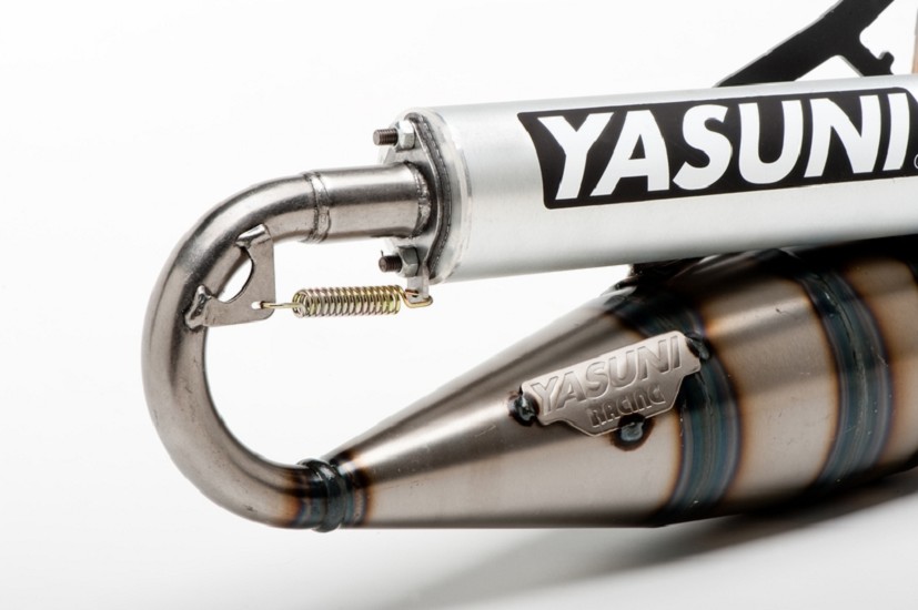 YASUNI Scooter R Komplett Auspuff - Aluminium