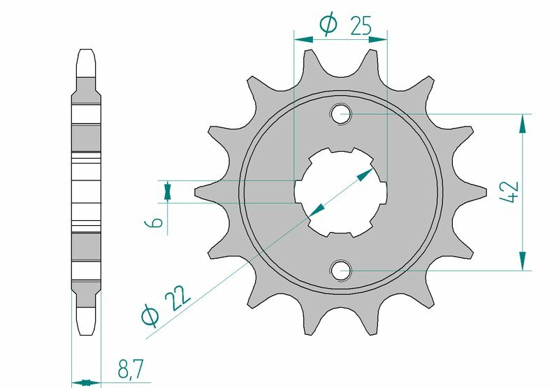 AFAM Standard Stahlritzel vorne 20401 - 520