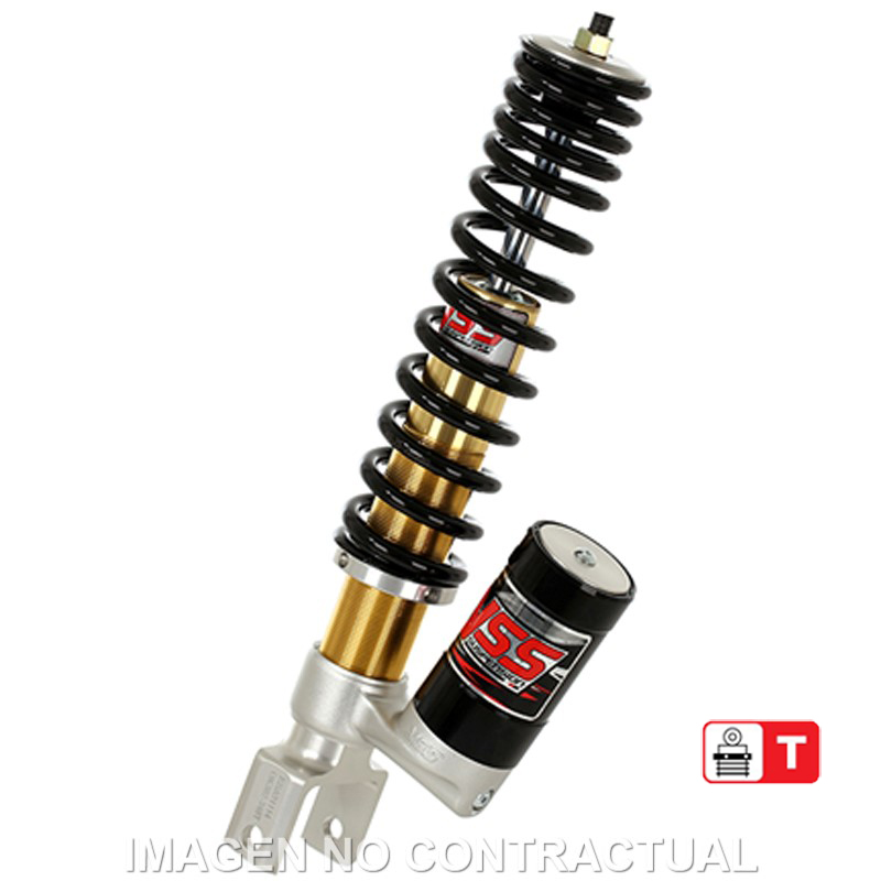 Federbein K302-Serie Mono hinten passend für Piaggio Vespa PX 80/E, 125/E, 150/E, 200/E OK302-340T-01AL-388