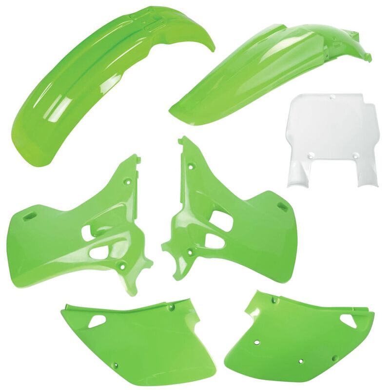 POLISPORT Plastik-Kit Originalfarbe  - passend für Kawasaki KX 125/250