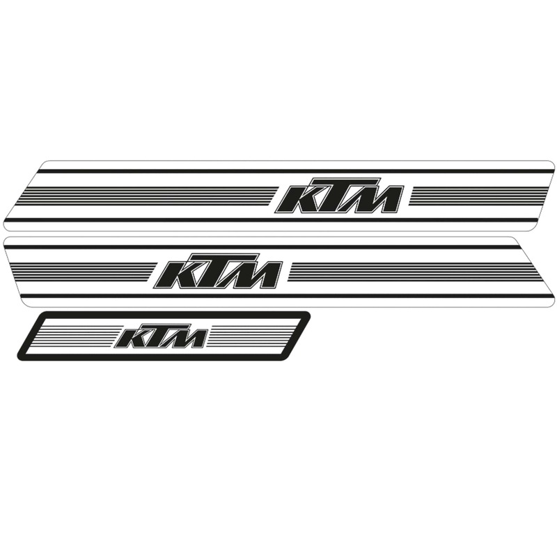 TECNOSEL Graphic Kit Replica OEM passend für KTM GS 74-76 White Background TECNOSEL Graphic Kit Replica OEM passend für KTM GS 74-76 White Background
