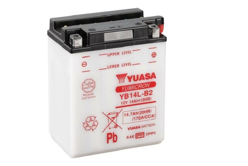 YUASA Blei/Säure Batterie ohne Säurepack - YB14L-B2 YUASA Blei/Säure Batterie ohne Säurepack - YB14L-B2