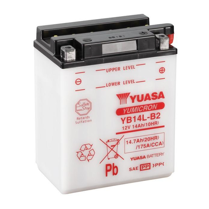 Batterie YUASA YB14L-B2 14 AH Batterie YUASA YB14L-B2 14 AH