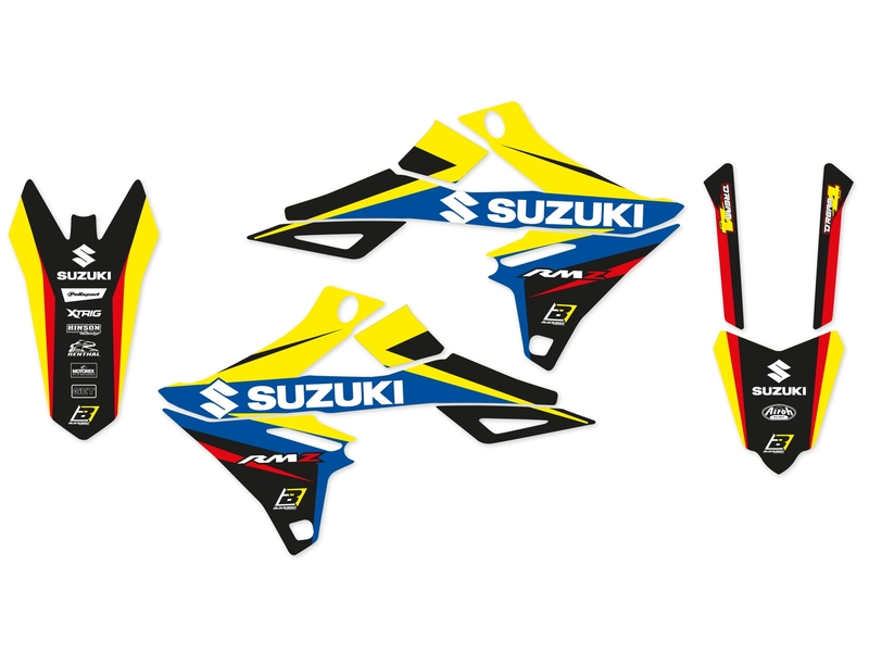 BLACKBIRD Dream Graphic 4 Deko-Kit passend für Suzuki RM-Z250/450 BLACKBIRD Dream Graphic 4 Deko-Kit passend für Suzuki RM-Z250/450