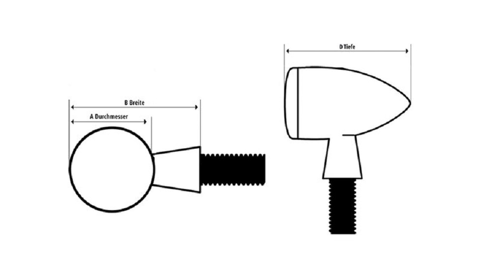 HIGHSIDER smart SHORTY LED Einbaublinker