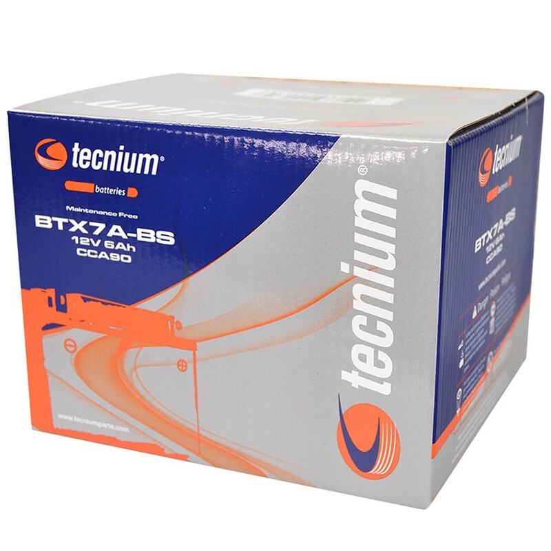TECNIUM Wartungsfreie Batterie mit Säurepack geliefert - BTX7A-BS