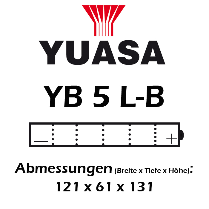 Batterie YUASA YB5L-B 5 AH