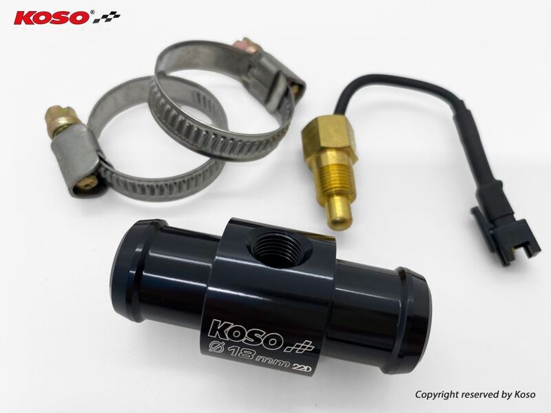 KOSO Adapter für Kühlmitteltemperaturfühlerfür Leitung Ø18mm