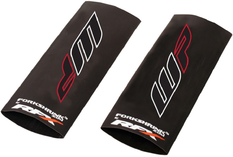 RFX Race Series Gabelschrumpfschlauch - Schutz mit WP-Logo - Weiß/Rot