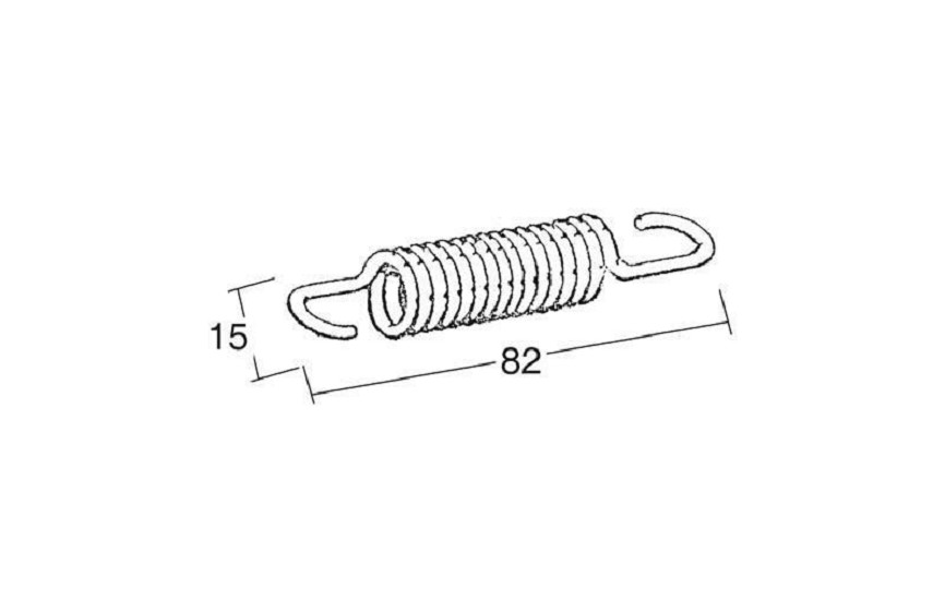 BUZZETTI Feder 82x15mm Für Mittelständer BUZZETTI Feder 82x15mm Für Mittelständer
