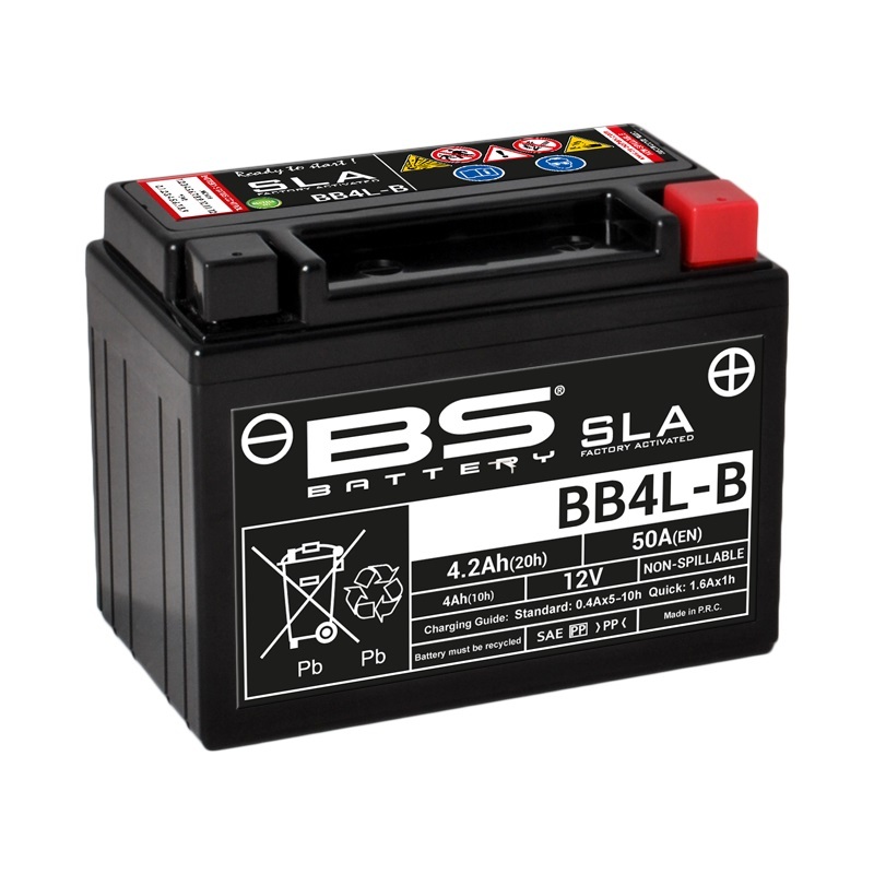 BS BATTERY SLA Wartungsfreie Batterie Werkseitig aktiviert - BB4L-B BS BATTERY SLA Wartungsfreie Batterie Werkseitig aktiviert - BB4L-B