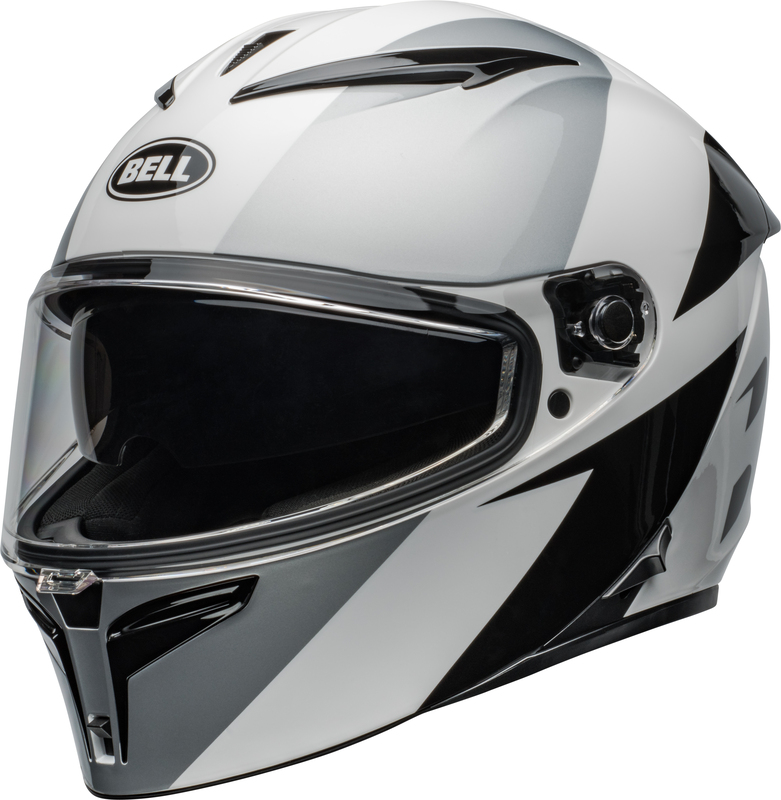 BELL Lithium Helm - Shear Gloss Silver/White