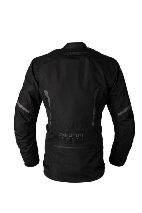 RST Axiom Plus Airbag CE Textil-Jacke - Schwarz/Schwarz Größe L