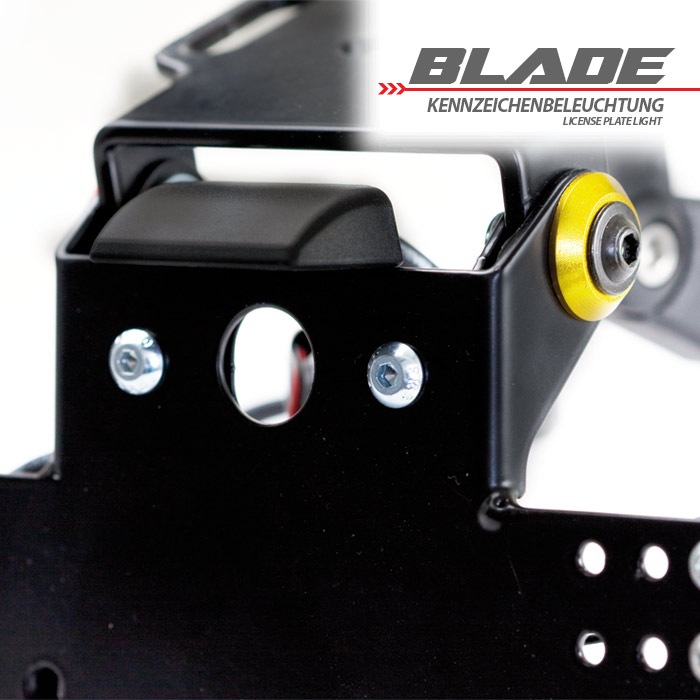 SMD-Kennzeichenbeleuchtung Blade schw. ABS