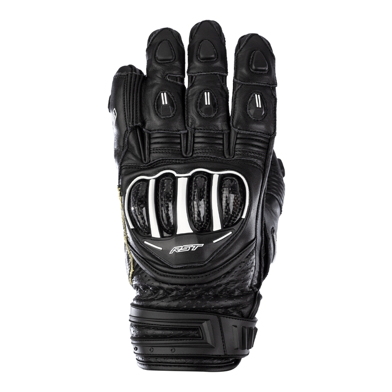 RST TracTech Evo 4 Short Leder Handschuhe Schwarz Größe XL