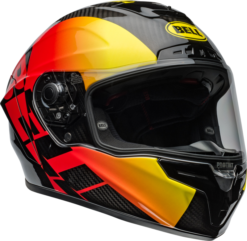 BELL Race Star DLX Flex Helm - Offset Gloss Black/Red
