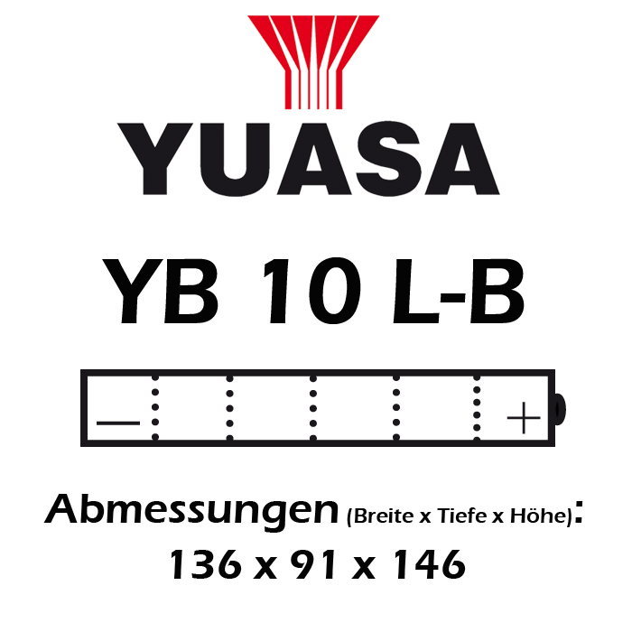 Batterie YUASA YB10L-B 11 AH