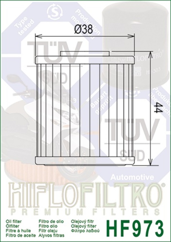 HIFLOFILTRO Ölfilter - HF973