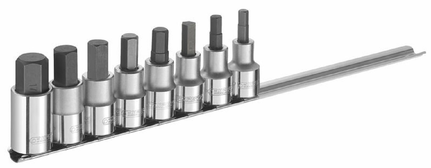 EXPERT Satz mit 8 Schraubendreher-Stecknüssen 6-kant 6 bis 17 mm EXPERT Satz mit 8 Schraubendreher-Stecknüssen 6-kant 6 bis 17 mm
