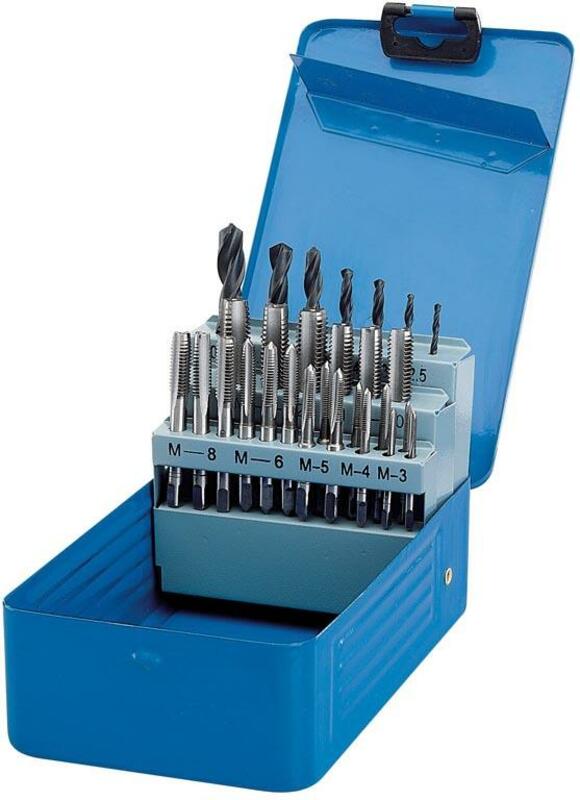 DRAPER Box mit 28 metrischen Gewindebohrern und Bohrern DRAPER Box mit 28 metrischen Gewindebohrern und Bohrern