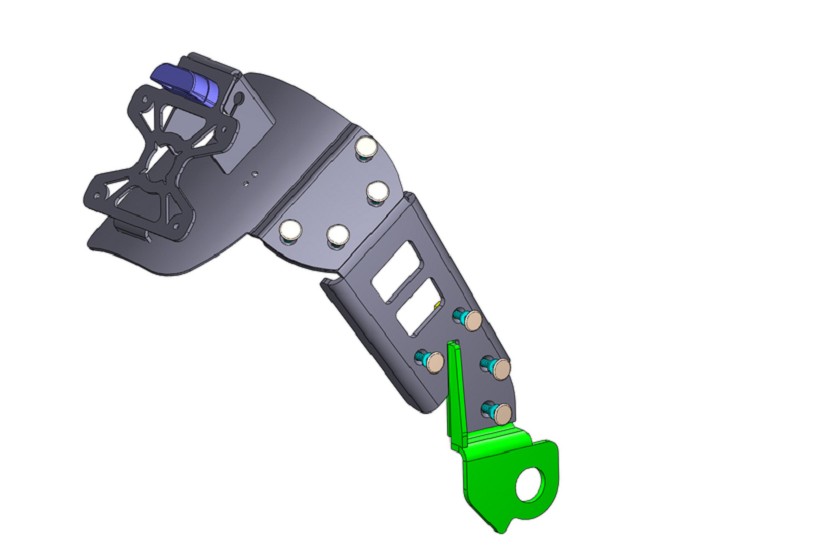 ACCESS DESIGN Kennzeichenhalter auf Radhöhe schwarz passend für Suzuki GSX-S750