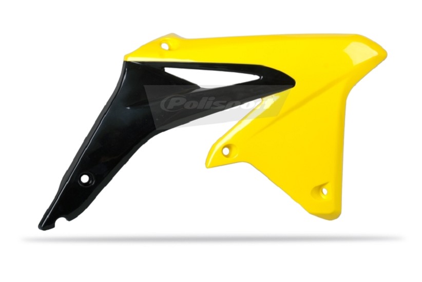 POLISPORT Kühlerspoiler seitlich RMZ450 08-13 Schwarz/Gelb