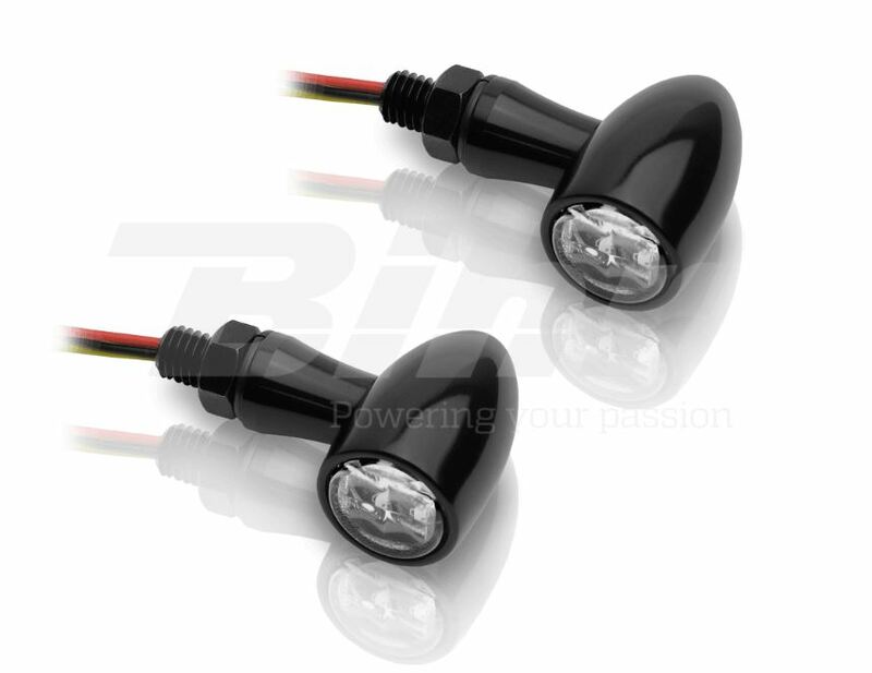 V-PARTS Blinker LED 12 V Alu schwarz