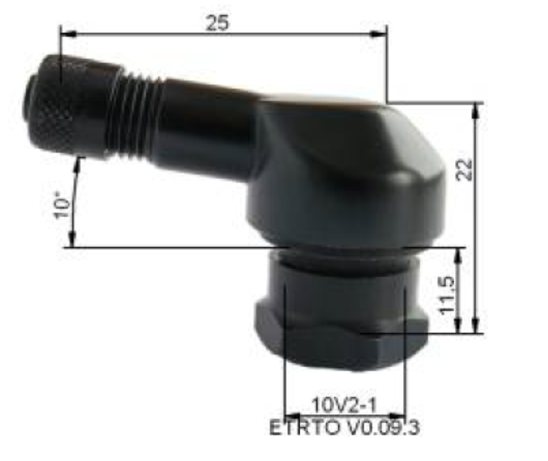 PROVAC Reifenventil Alu Ø 11,5 mm - 10 Stck. PROVAC Reifenventil Alu Ø 11,5 mm - 10 Stck.