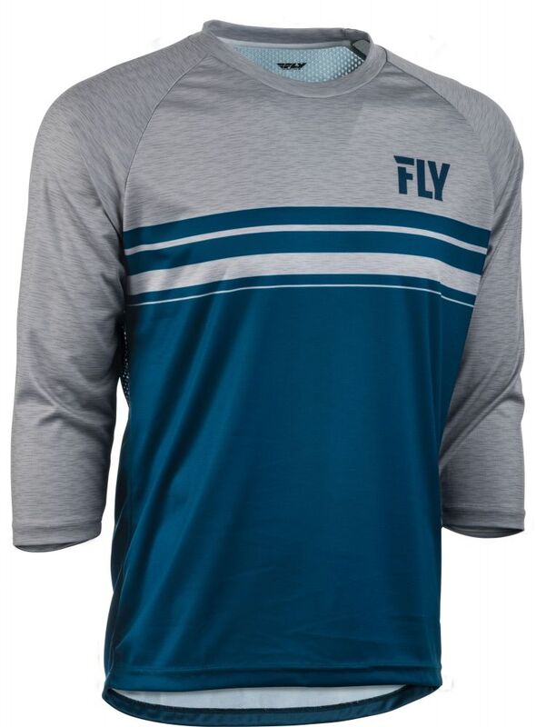 FLY RACING Ripa 3/4 MTB Jersey - Grau/Blau FLY RACING Ripa 3/4 MTB Jersey - Grau/Blau