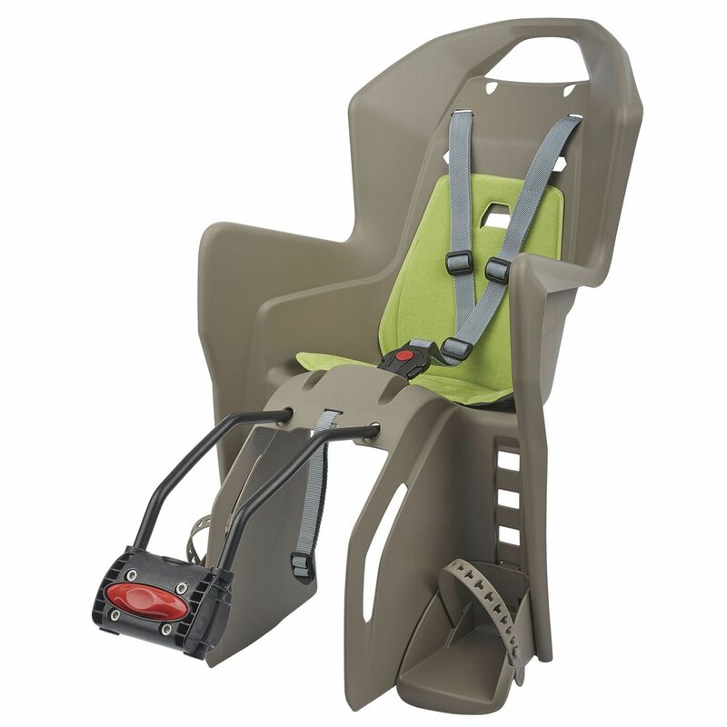 POLISPORT Koolah FF Rear Child Bike Seat Frame Mounting - Brown/Green POLISPORT Koolah FF Rear Child Bike Seat Frame Mounting - Brown/Green