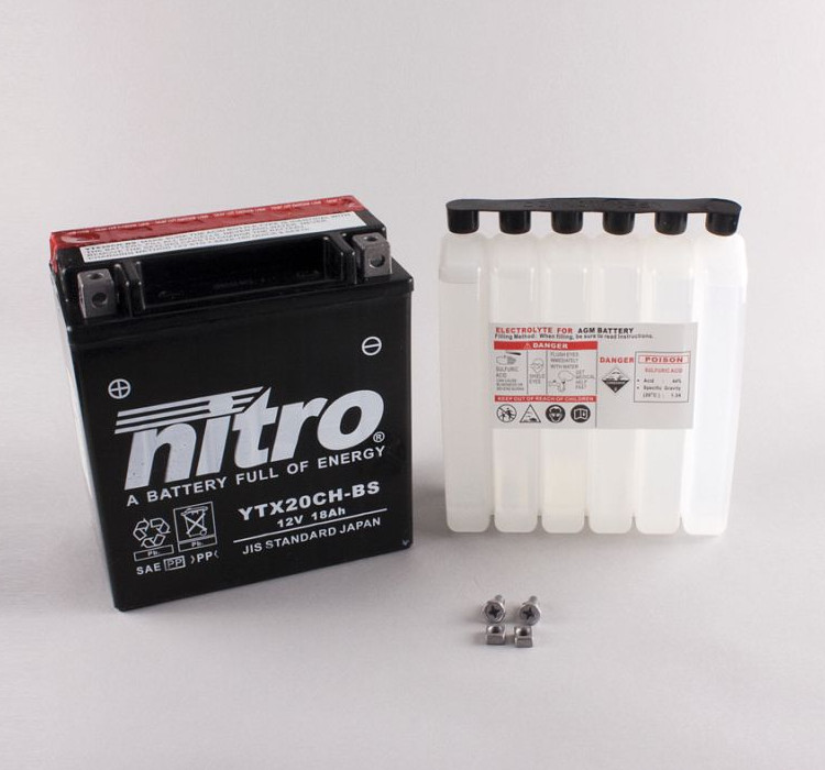 Batterie Nitro YTX20CH-BS 18AH MF Batterie Nitro YTX20CH-BS 18AH MF