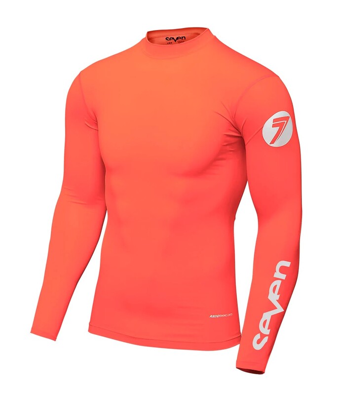 SEVEN Zero Kompressions Jugendtrikot - Coral