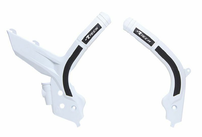 RACETECH Bi-Material Rahmenschutz Weiß/Schwarz RACETECH Bi-Material Rahmenschutz Weiß/Schwarz
