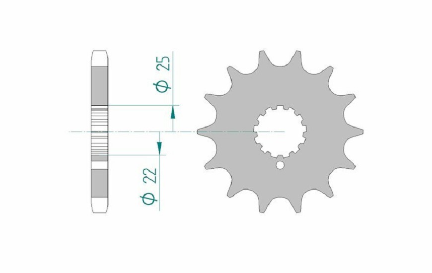 AFAM Standard Stahlritzel vorne 24504 - 530