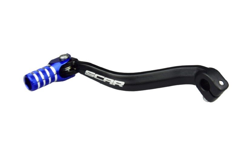 SCAR Schalthebel schwarz matt/Endstück blau