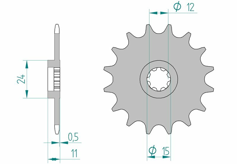 AFAM Standard Stahlritzel vorne 94100 - 415