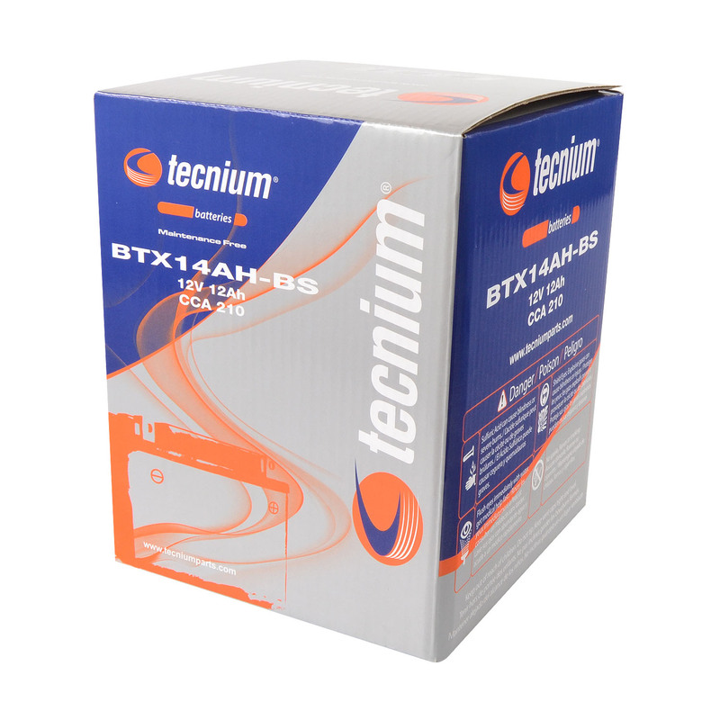 TECNIUM Wartungsfreie Batterie mit Säurepack - BTX14AH-BS