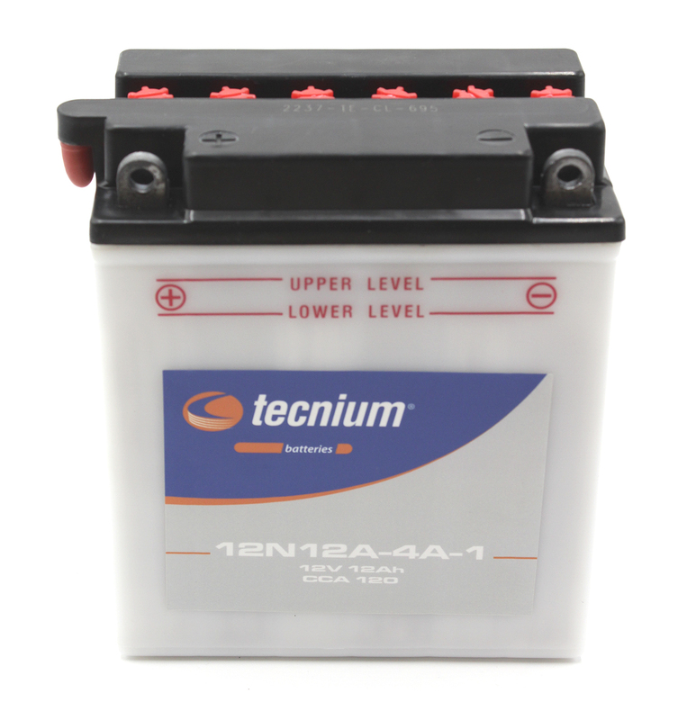 TECNIUM Blei/Säure Batterie mit Säurepack - 12N12A-4A-1 TECNIUM Blei/Säure Batterie mit Säurepack - 12N12A-4A-1