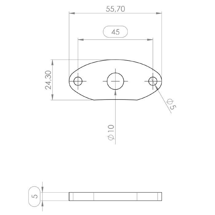 Spacer Kennzeichenbeleuchtung Micro Space